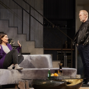 Review: “Skintight” with Idina Menzel Tackles the Taut Attractions and Aging