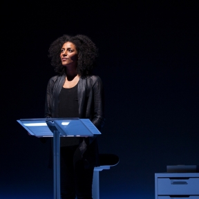 Review: SELL/BUY/DATE Highlighted by Sarah Jones' Masterful, Multiple, Multicultural Characterizations