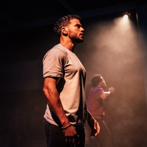 A brotherly duet in ‘Littleboy/Littleman’ exposes the ramifications of the American Dream